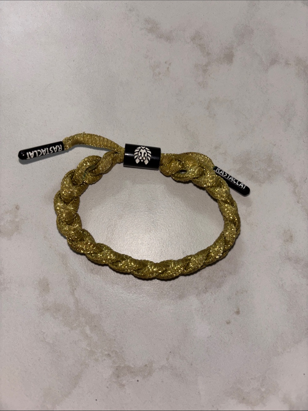 Rastaclat Classic Braided Bracelet in Gold